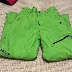 Spyder Vibrant Green Snow Pants